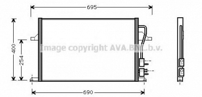 AVA QUALITY COOLING fd5259 -  Конденсатор, кондиционер